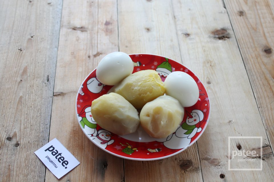 Салат "Полянка" с опятами - Шаг 5