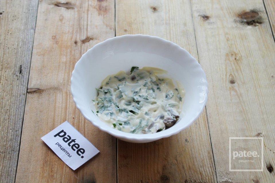 Салат "Полянка" с опятами - Шаг 9