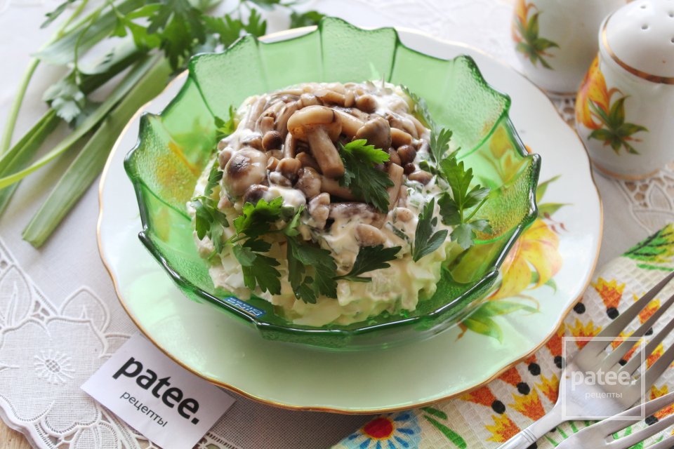 Салат "Полянка" с опятами - Шаг 19