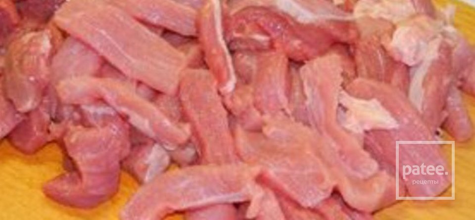 Омлет в горшочках с мясом. - Шаг 1