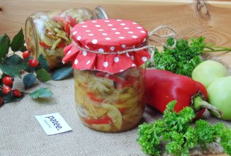 Салат из зеленых помидоров на зиму