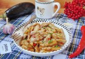 Острая закуска из баклажанов