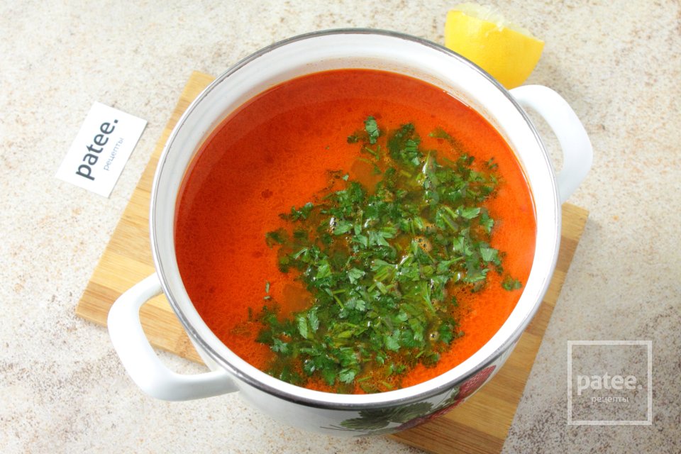 Томатный суп с курицей - Шаг 11