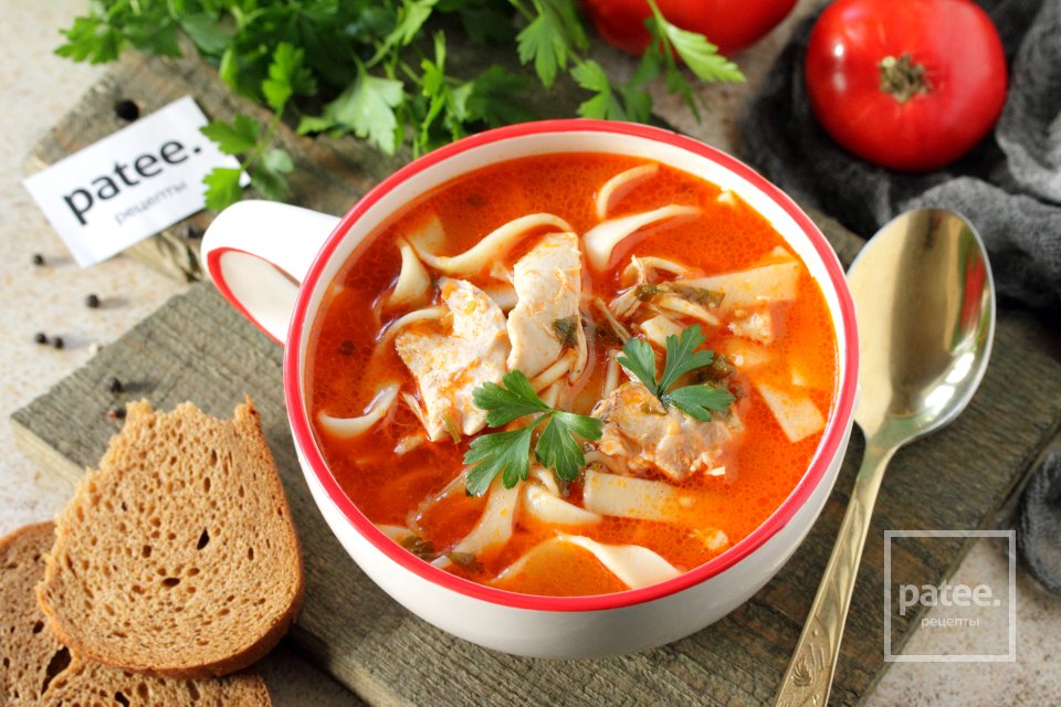 Томатный суп с курицей - Шаг 14