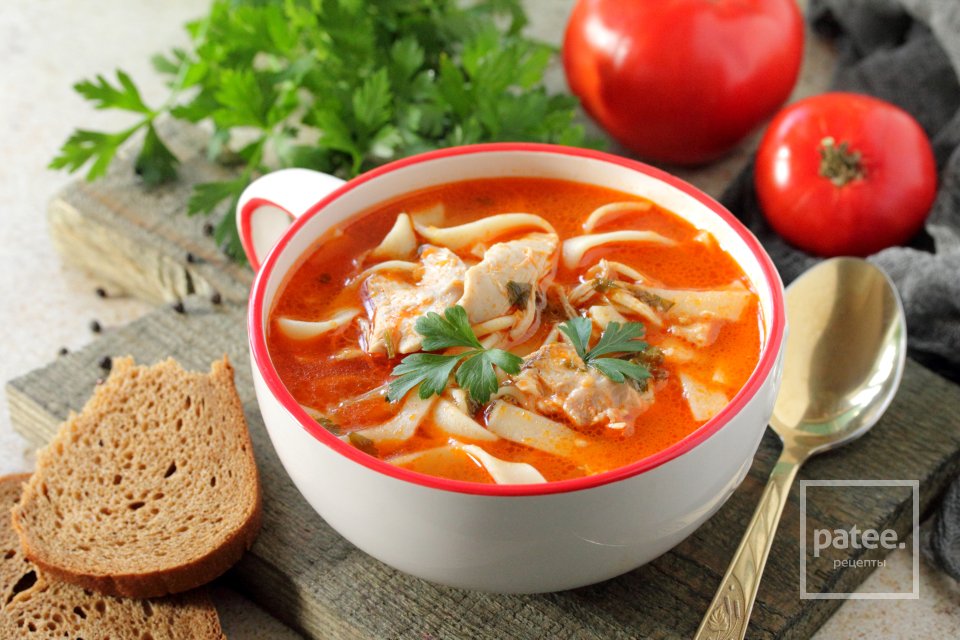 Томатный суп с курицей - Шаг 15