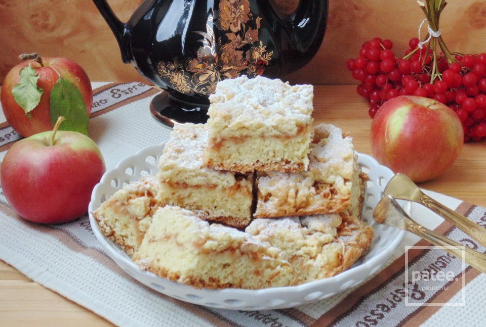 Тертый пирог с яблоками - Шаг 16