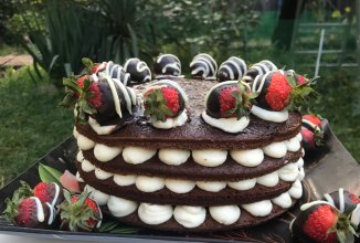 Шоколадный торт с крем-чизом