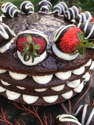 Шоколадный торт с крем-чизом - Шаг 3