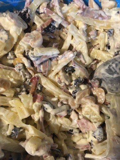 Салат с ананасами грибами и черносливом - Шаг 1