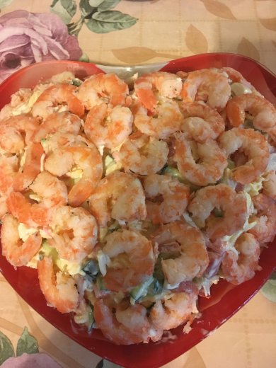 Салат с креветками - Шаг 7