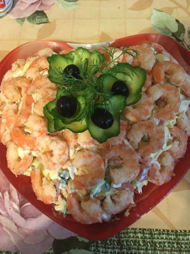 Салат с креветками - Шаг 10