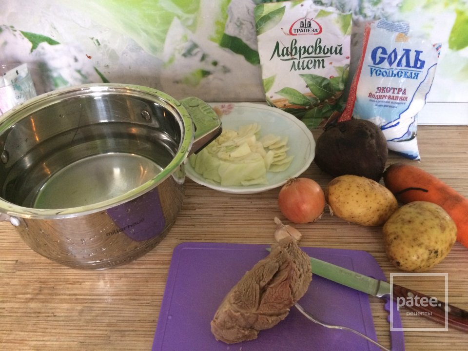 Детский борщ (ребёнку 1 год) - Шаг 1