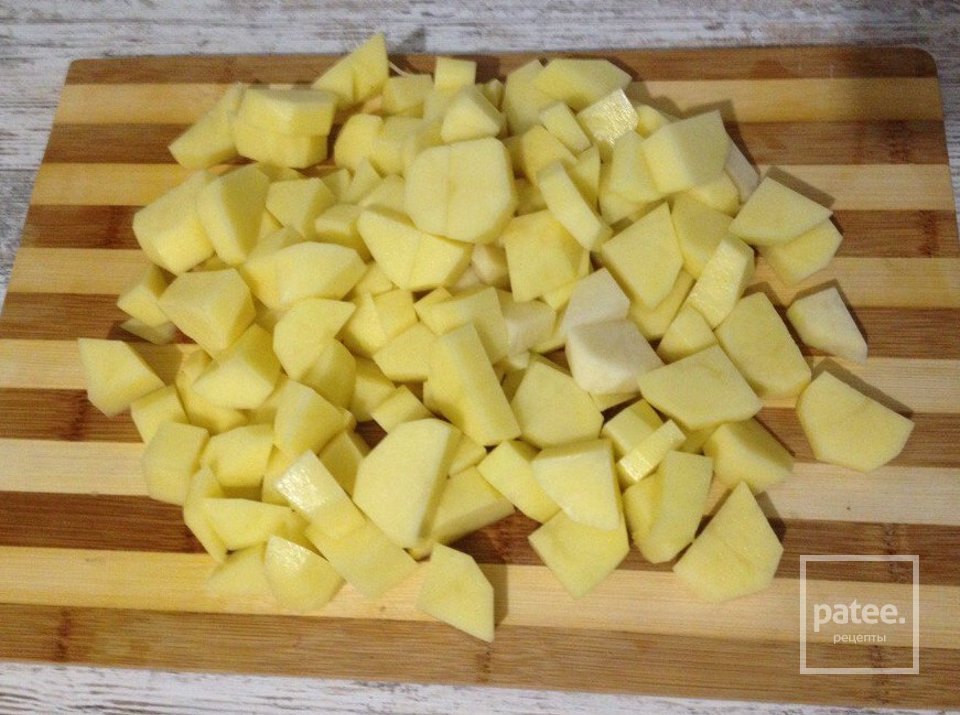 Тушеное мясо с картофелем в казане - Шаг 12