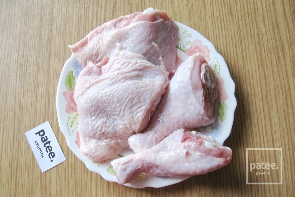 Запеченные куриные окорочка с айвой и грибным соусом - Шаг 2