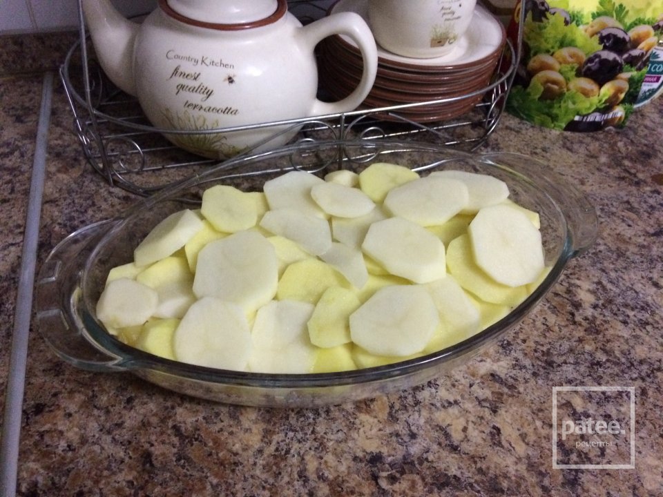 Картофель с курицей и ананасами под сырной корочкой - Шаг 5