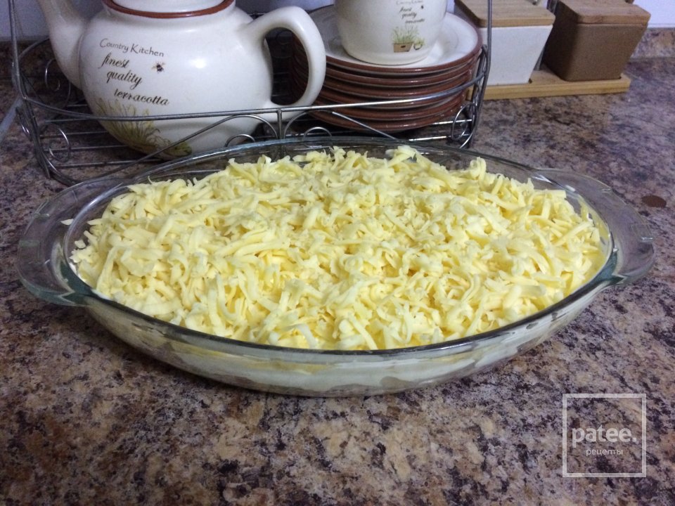 Картофель с курицей и ананасами под сырной корочкой - Шаг 7