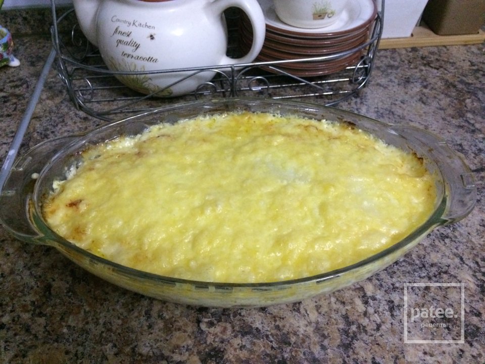 Картофель с курицей и ананасами под сырной корочкой - Шаг 8