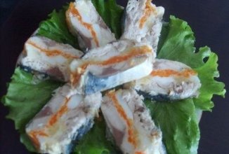 "Царский" рулет из скумбрии