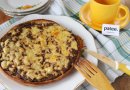 Открытый пирог с куриным паштетом