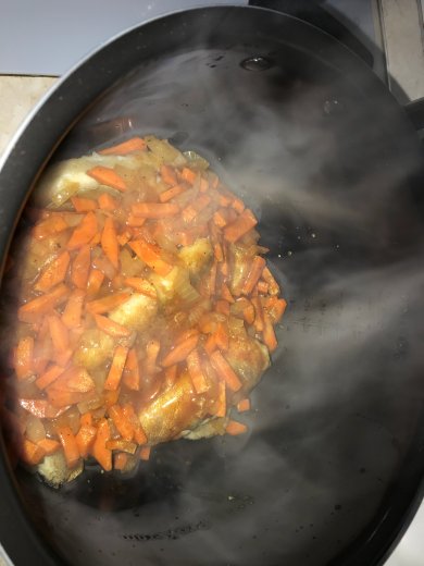 Тушеная рыбка хек. - Шаг 5