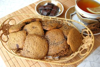 Домашнее Кофейное Печенье «КАПУЧИНО» с Кусочками Шоколада