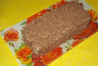 Творожный торт с печеньем