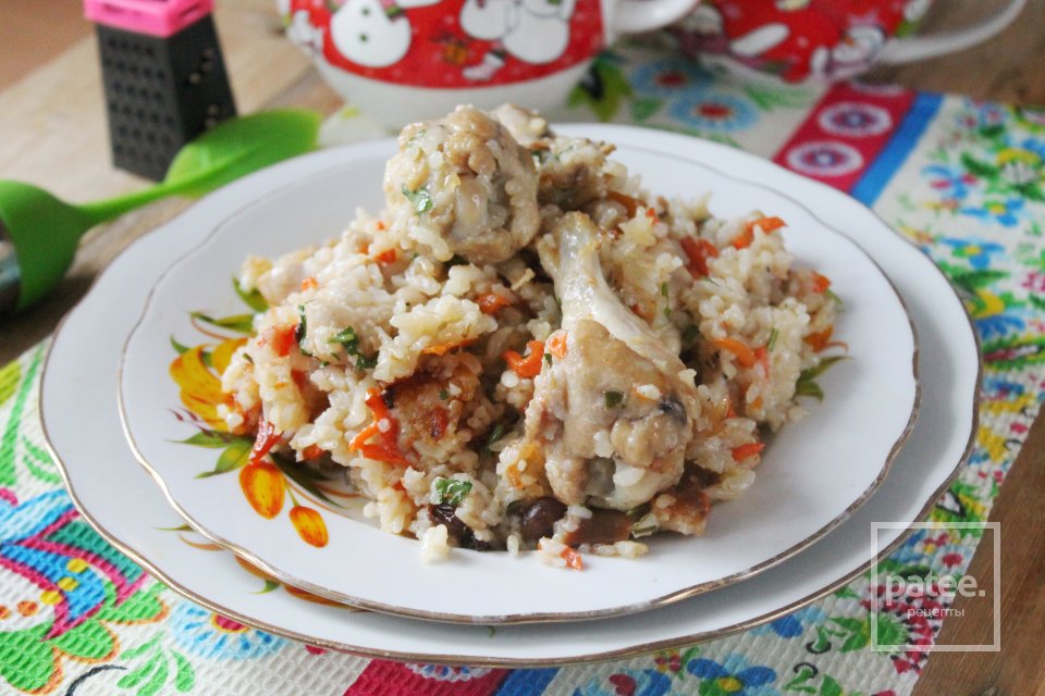 Плов с курицей в казане - Шаг 19