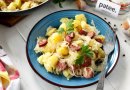 Картофель с копченными колбасками