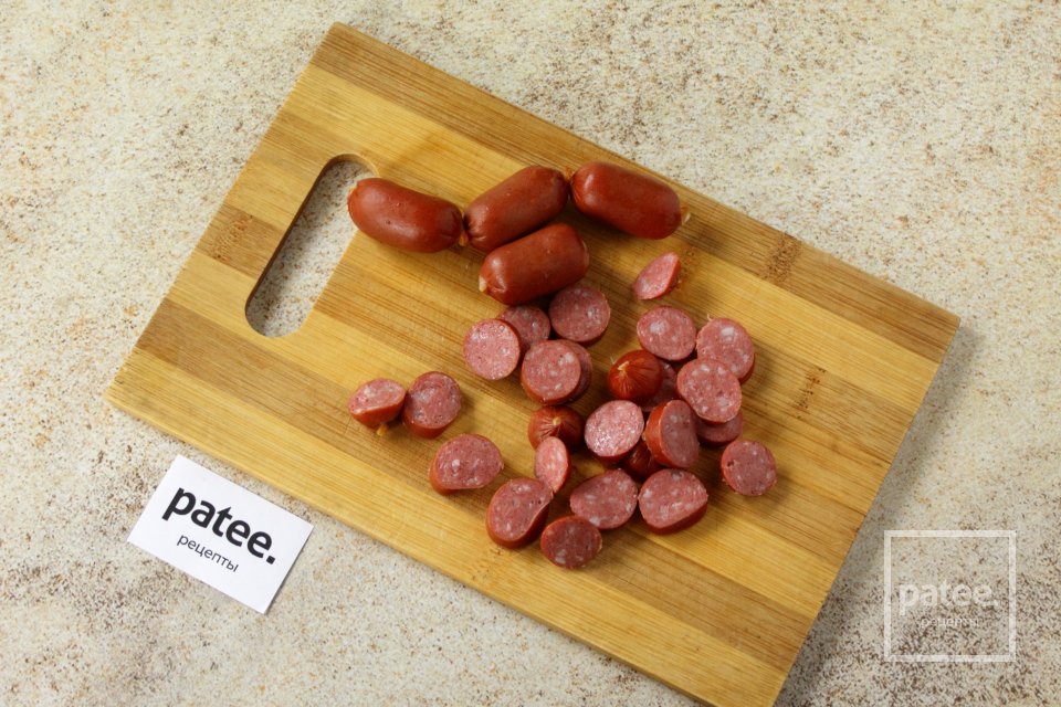 Картофель с копченными колбасками - Шаг 7