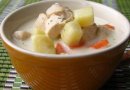 Сырный суп с курицей
