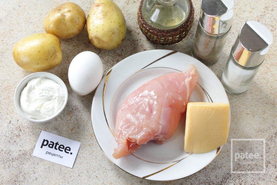 Картофельные тарталетки с курицей - Шаг 1