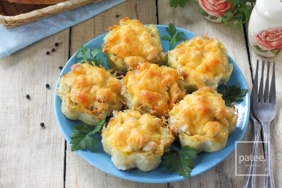 Картофельные тарталетки с курицей - Шаг 14