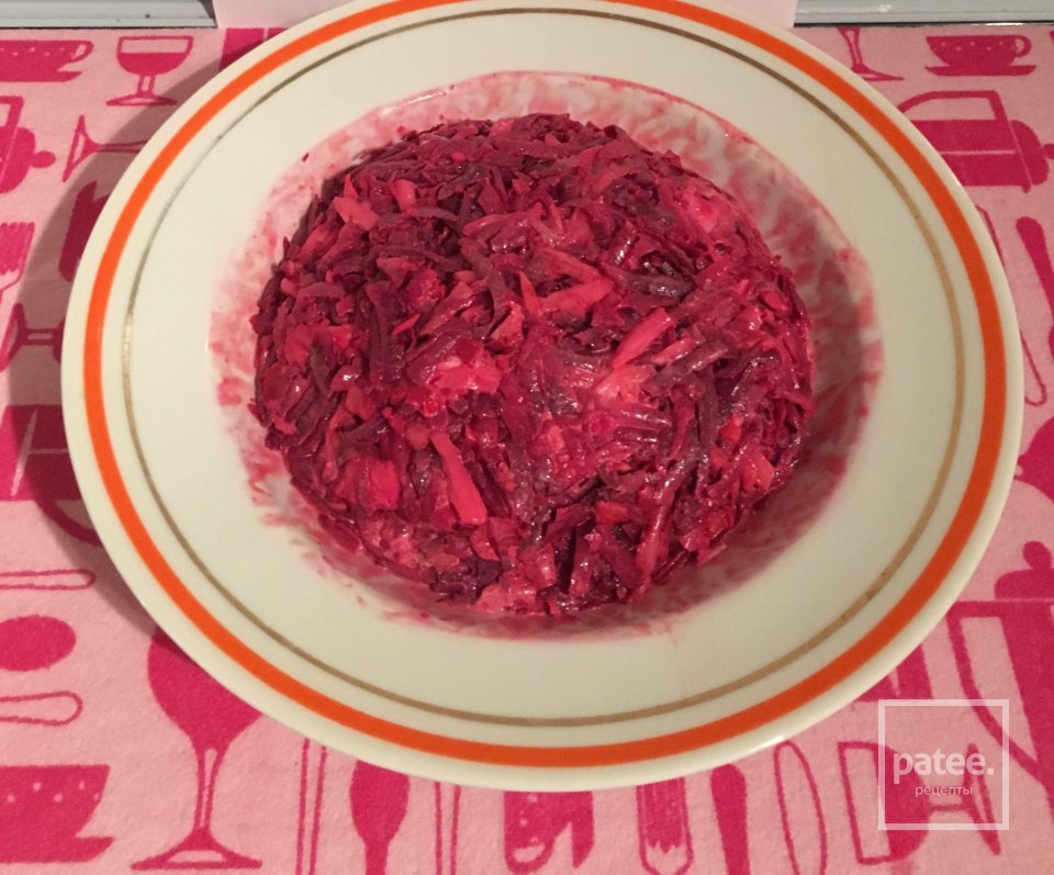 Салат из свеклы с сыром и курагой - Шаг 8