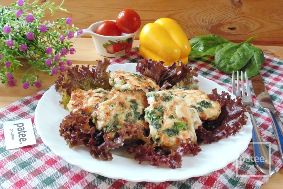 Рубленый шницель из курицы со шпинатом - Шаг 15