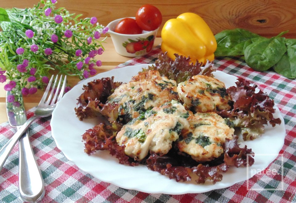 Рубленый шницель из курицы со шпинатом - Шаг 16