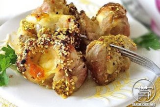 Шашлык из свинины с сыром в ароматной золотистой панировке