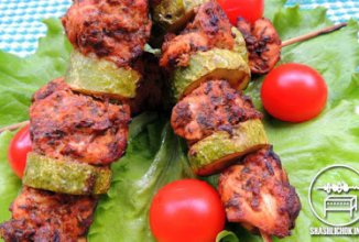 Куриный шашлык в ароматных травах