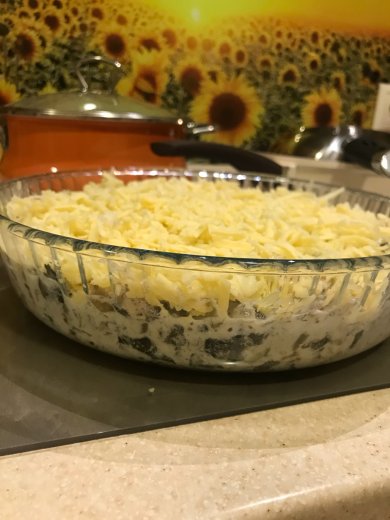 Жюльен из лесных грибов с курицей - Шаг 3