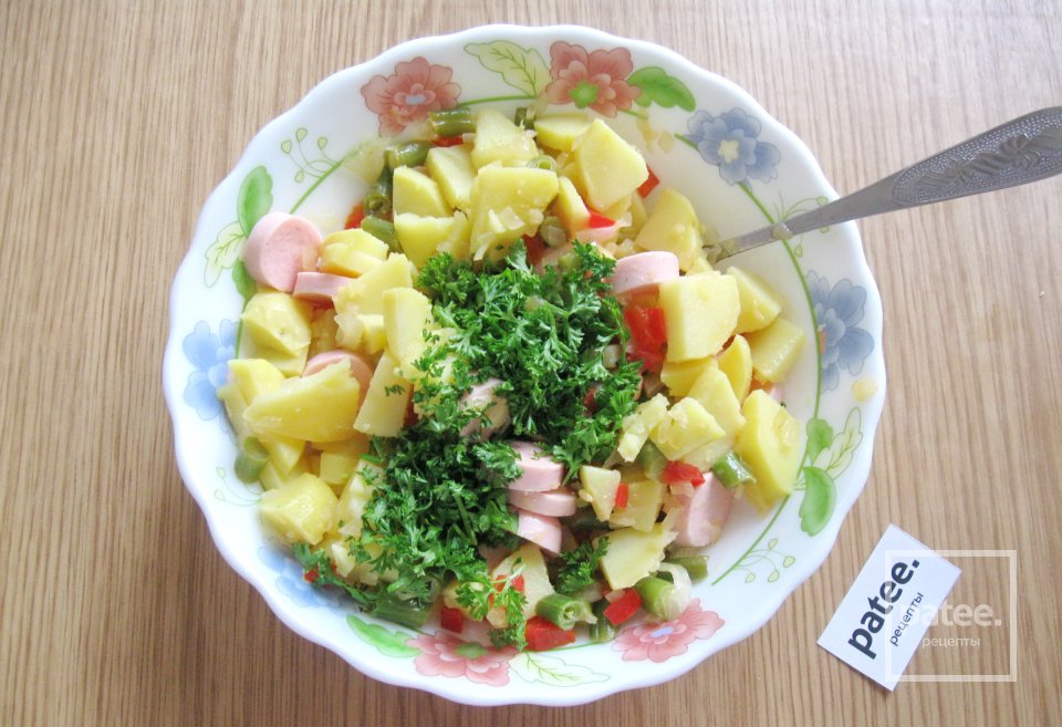 Запеканка с овощами и сосисками в мультиварке - Шаг 9