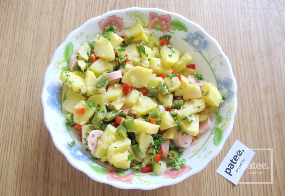 Запеканка с овощами и сосисками в мультиварке - Шаг 10