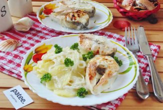 Судак с картофелем запеченный в духовке