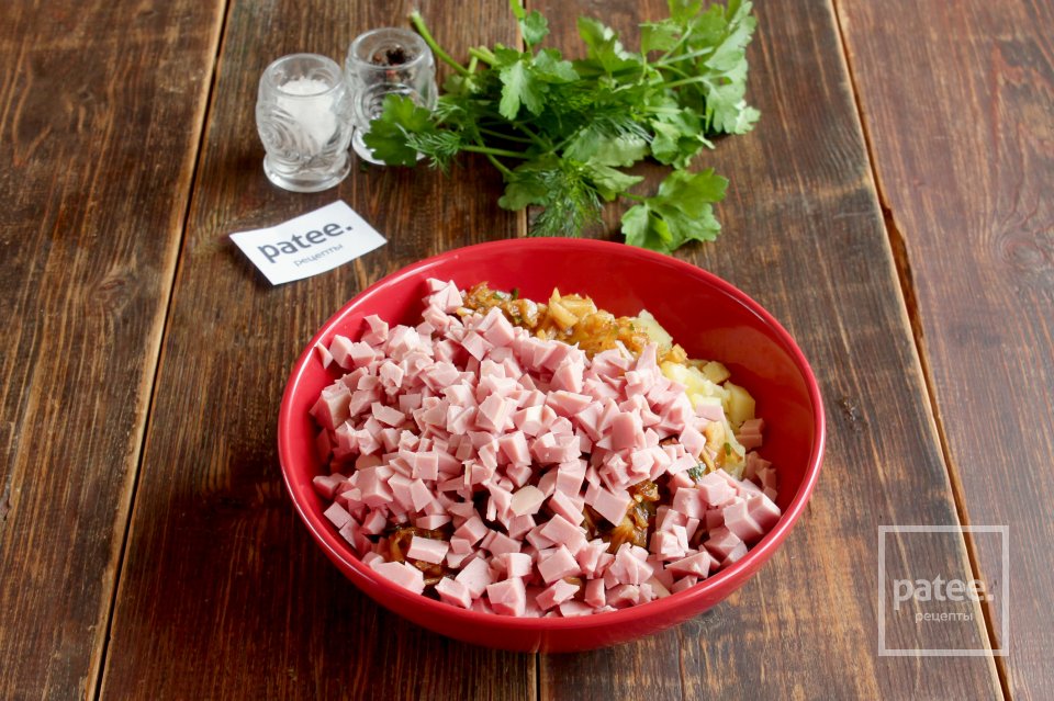 Новогодний салат Собачка - Шаг 5