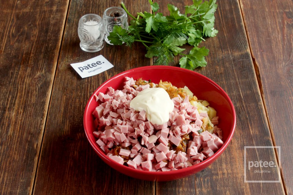 Новогодний салат Собачка - Шаг 6