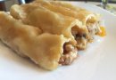 Каннеллони с фаршем под соусом бешамель