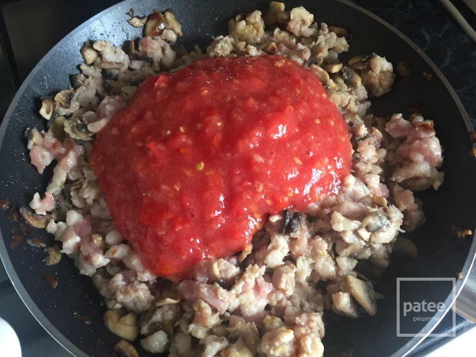 Каннеллони с фаршем под соусом бешамель - Шаг 4