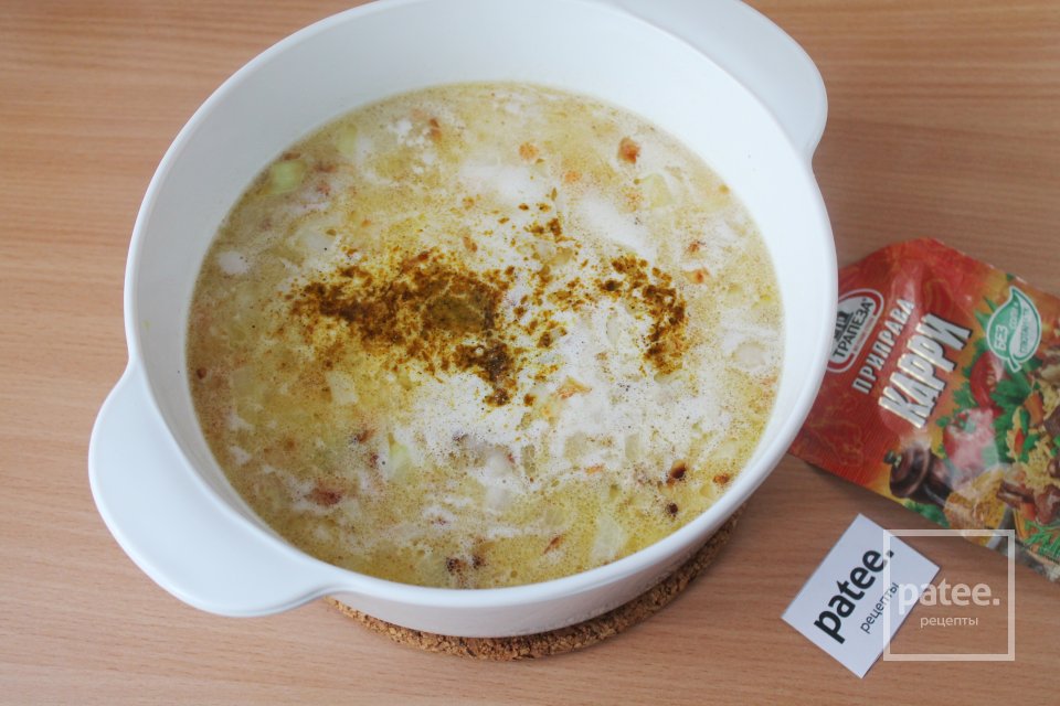 Сливочный суп с курицей - Шаг 13