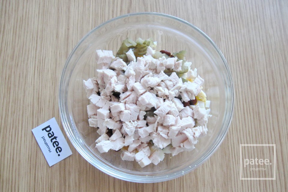 Салат из курицы с красной фасолью - Шаг 5