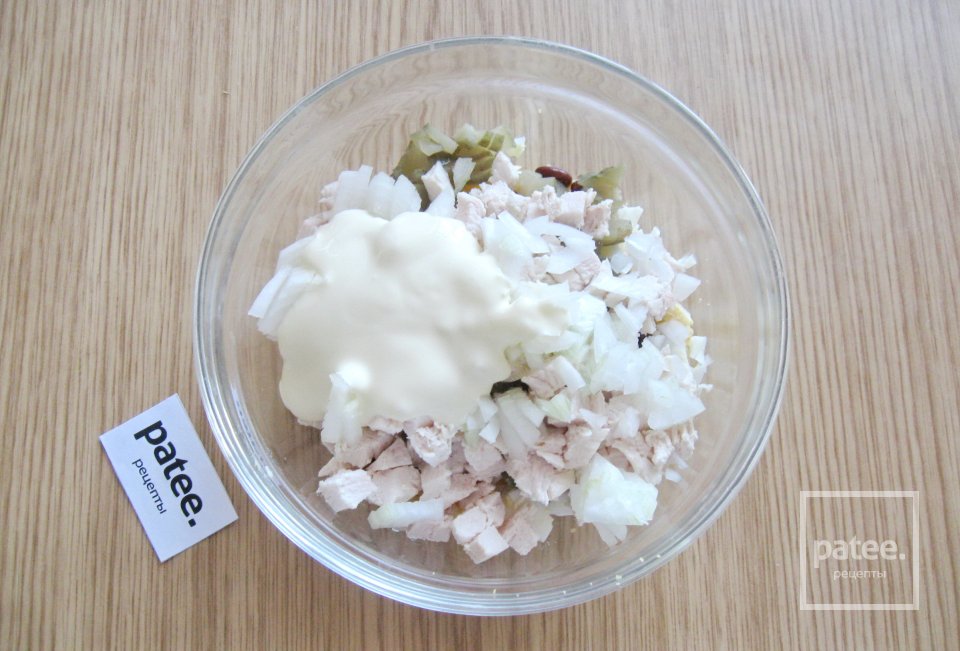 Салат из курицы с красной фасолью - Шаг 7