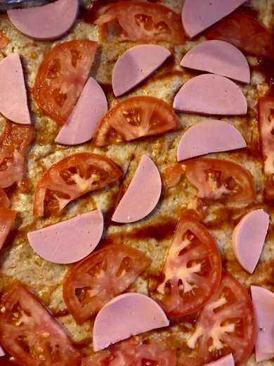 Пицца из ржано-пшеничного теста - Шаг 9