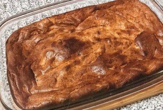 Творожная запеканка с изюмом